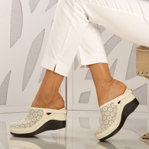 Papuci Dama Lavinia 2 Beige - Need 4 Shoes