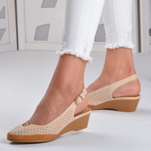Pantofi Cu Platforma Annie Bej - Need 4 Shoes