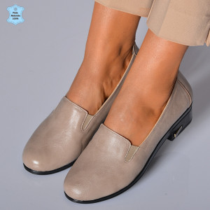 Pantofi Cu Toc Piele Naturala Rossa Nude-Need 4 Shoes