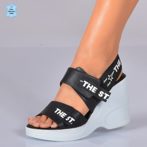 Sandale Dama Piele Naturala Biby Negre- Need 4 Shoes