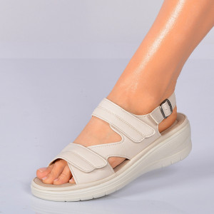 Sandale Cu Platforma Cedra Bej- Need 4 Shoes