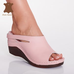 Papuci Medicinali Piele Naturala Grace Roz- Need 4 Shoes