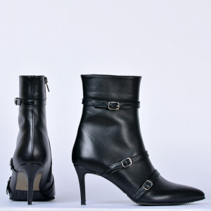 Botine Piele Naturala Marvile Negre- Need 4 Shoes