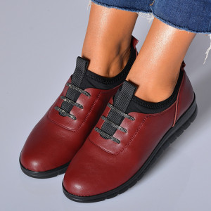 Pantofi Casual Dama Aliona  Bordo- Need 4 Shoes