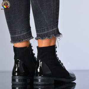 Ghete Dama Piele Naturala Aura 3 Negre - Need 4 Shoes