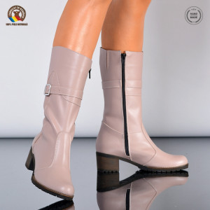 Cizme Dama Piele Naturala Issac Nude- Need 4 Shoes