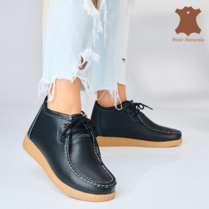 Ghete Dama Imblanite Piele Naturala Zora 2 Negre - Need 4 Shoes
