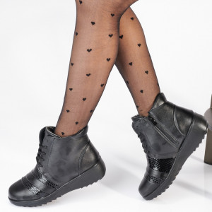 Ghete Dama Imblanite Hilda 9 Negre- Need 4 Shoes
