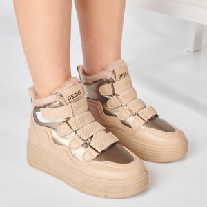 Ghete Dama Imblanite Mario Bej- Need 4 Shoes