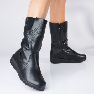 Cizme Dama Imblanite Avram Negre - Need 4 Shoes