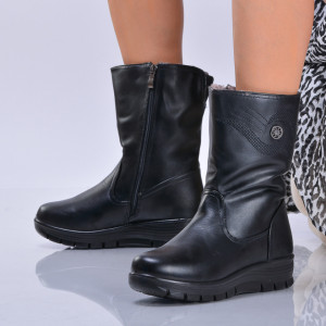 Cizme Dama Imblanite Devin Negre - Need 4 Shoes