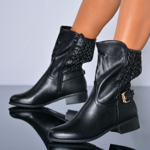 Cizme Dama Imblanite Ionela Negre - Need 4 Shoes