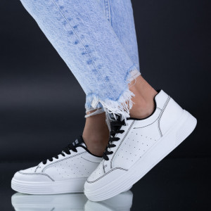 Tenisi Dama Andy Alb/Negru-Need 4 Shoes