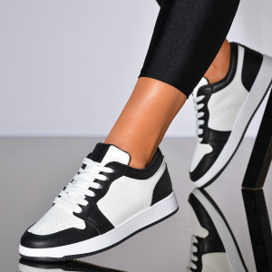 Adidasi Dama Luana Alb/Negru- Need 4 Shoes
