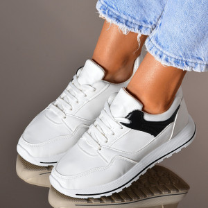 Adidasi Dama Naly 5 Alb/Negru- Need 4 Shoes