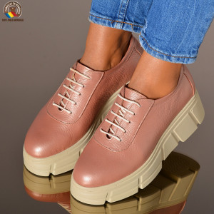 Pantofi Dama Piele Naturala Adelisa Roz- Need 4 Shoes