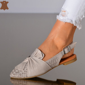Pantofi Dama Piele Naturala Alma 2 Gri- Need 4 Shoes