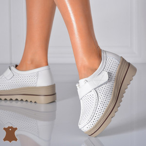 Pantofi Dama Piele Naturala Corso 6 Albi- Need 4 Shoes
