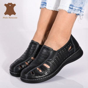Pantofi Dama Piele Naturala Eden Negri- Need 4 Shoes