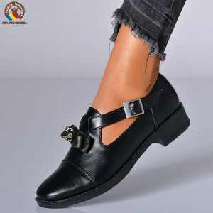 Pantofi Cu Toc Piele Naturala Edesa Negri-Need 4 Shoes