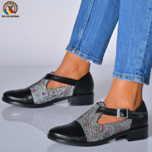 Pantofi Cu Toc Piele Naturala Edesa 3 Negri-Need 4 Shoes