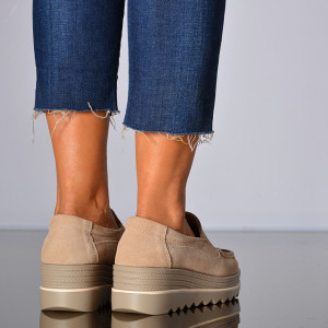 Pantofi Dama Piele Naturala Ibo Bej- Need 4 Shoes