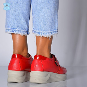 Pantofi Dama Piele Naturala Suzana Rosii- Need 4 Shoes