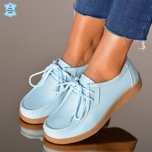 Pantofi Dama Piele Naturala Zora 3 Albastri- Need 4 Shoes