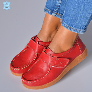 Pantofi Dama Piele Naturala Zora 4 Rosii- Need 4 Shoes