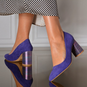 Pantofi Cu Toc Dama Alara 2 Mov- Need 4 Shoes