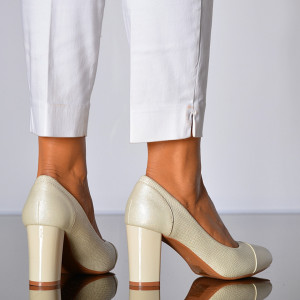 Pantofi Cu Toc Dama Blanca Bej- Need 4 Shoes