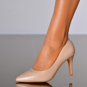 Pantofi Cu Toc Dama Daiana Bej- Need 4 Shoes