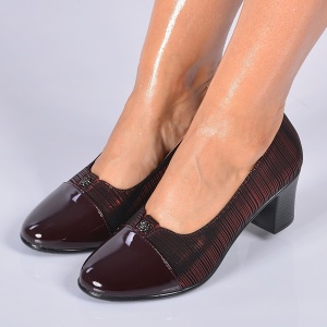 Pantofi Cu Toc Dama Draga Bordo- Need 4 Shoes
