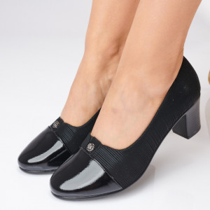 Pantofi Cu Toc Dama Draga  Negri- Need 4 Shoes