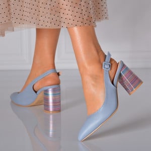 Pantofi Cu Toc Dama Lorin Albastri- Need 4 Shoes
