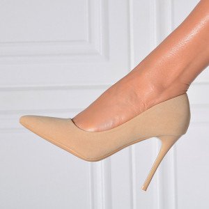 Pantofi Cu Toc Dama Marbel 2 Bej- Need 4 Shoes
