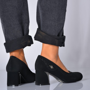 Pantofi Cu Toc Dama Mona Negri- Need 4 Shoes