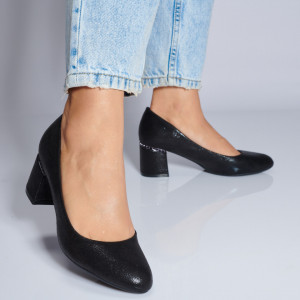 Pantofi Cu Toc Dama Nora Negri- Need 4 Shoes