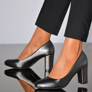 Pantofi Cu Toc Dama Paola Gri- Need 4 Shoes