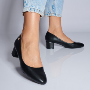 Pantofi Cu Toc Dama Ramona Negri- Need 4 Shoes