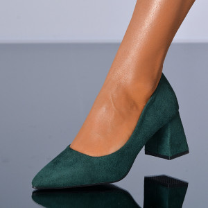 Pantofi Cu Toc Dama Sandruela Verzi- Need 4 Shoes