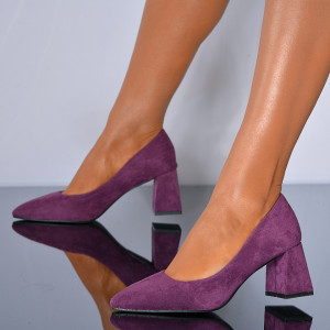 Pantofi Cu Toc Dama Sandruela Mov- Need 4 Shoes