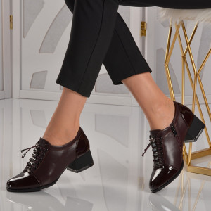 Pantofi Cu Toc Dama Sarina Bordo - Need 4 Shoes