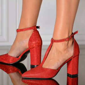 Pantofi Cu Toc Dama Thea Bordo- Need 4 Shoes