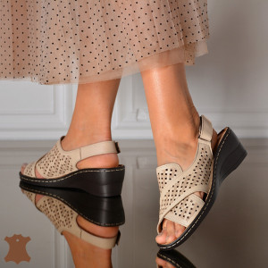 Sandale Dama Piele Naturala Doris 2 Bej- Need 4 Shoes
