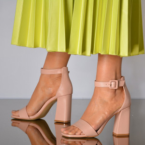 Sandale Dama Cu Toc Katiana Roz- Need 4 Shoes