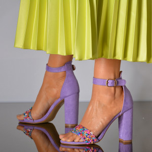Sandale Dama Cu Toc Molly Mov- Need 4 Shoes