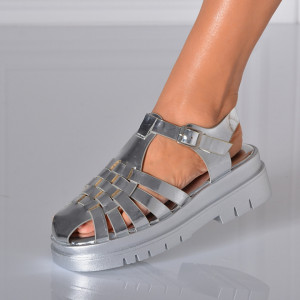 Sandale Dama Zaira Argintii- Need 4 Shoes