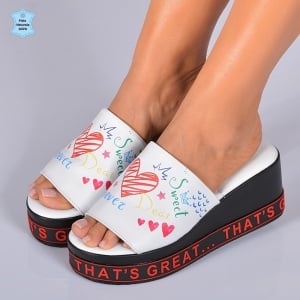 Papuci Dama Piele Naturala Casiela 3 Albi- Need 4 Shoes