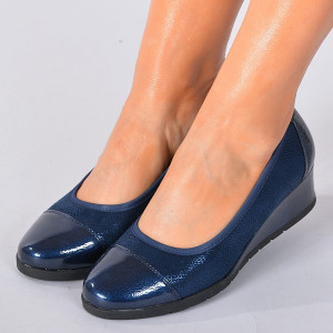 Pantofi Cu Platforma Junia Navy